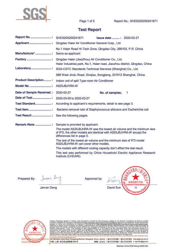SGS Certification